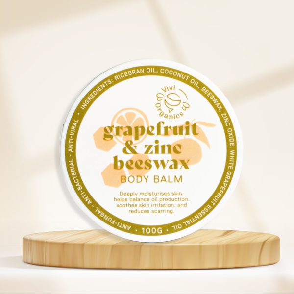 Vivi Organics Grapefruit & Zinc Oxide Beeswax Body Balm